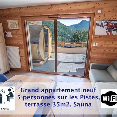 Dans Residence Neuve Le Snow Roc Sur Les Pistes, Grand Studio Cosy 5 Pers Avec Terrasse Panoramique, Sauna, Wifi Saint-Jean-dʼAulps Eksteriør billede
