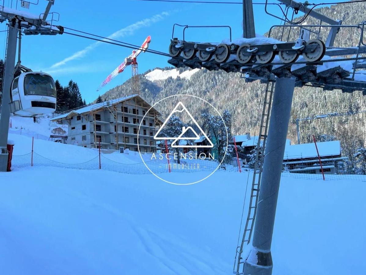 Dans Residence Neuve Le Snow Roc Sur Les Pistes, Grand Studio Cosy 5 Pers Avec Terrasse Panoramique, Sauna, Wifi Saint-Jean-dʼAulps Eksteriør billede