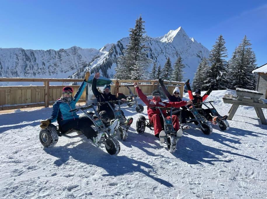 Dans Residence Neuve Le Snow Roc Sur Les Pistes, Grand Studio Cosy 5 Pers Avec Terrasse Panoramique, Sauna, Wifi Saint-Jean-dʼAulps Eksteriør billede