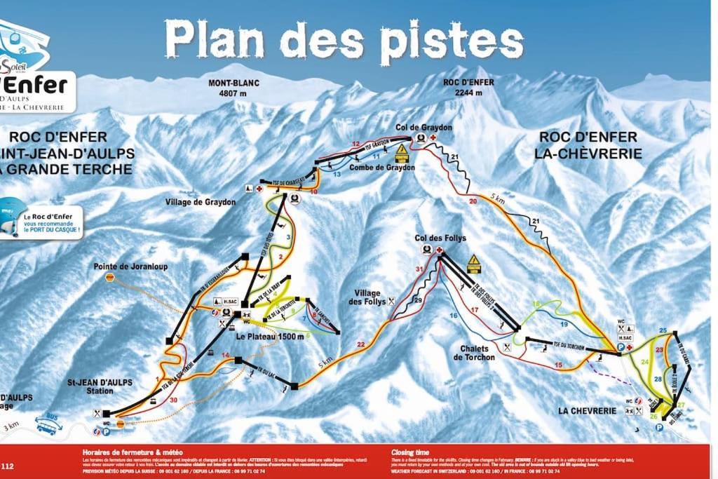 Dans Residence Neuve Le Snow Roc Sur Les Pistes, Grand Studio Cosy 5 Pers Avec Terrasse Panoramique, Sauna, Wifi Saint-Jean-dʼAulps Eksteriør billede