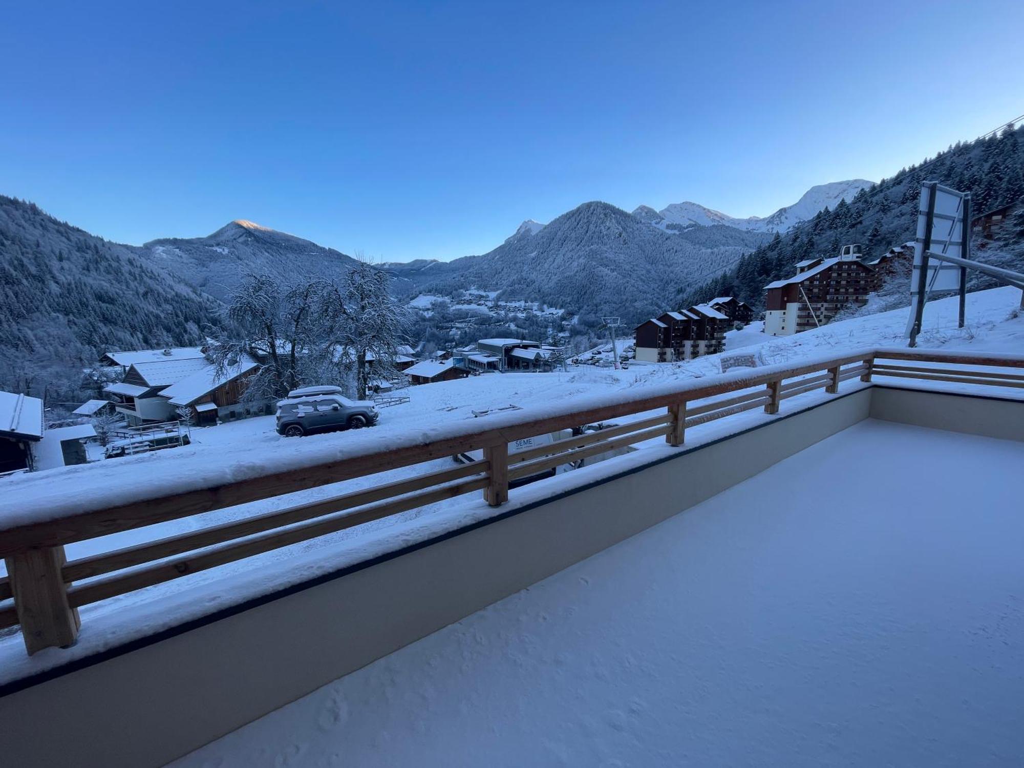 Dans Residence Neuve Le Snow Roc Sur Les Pistes, Grand Studio Cosy 5 Pers Avec Terrasse Panoramique, Sauna, Wifi Saint-Jean-dʼAulps Eksteriør billede